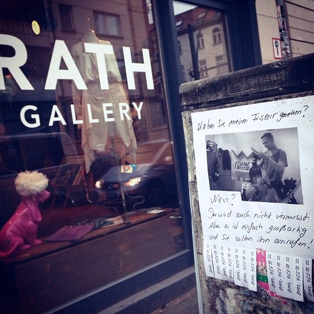 HABEN SEI MEINEN FRISEUR GESEHEN? RATH GALLERY