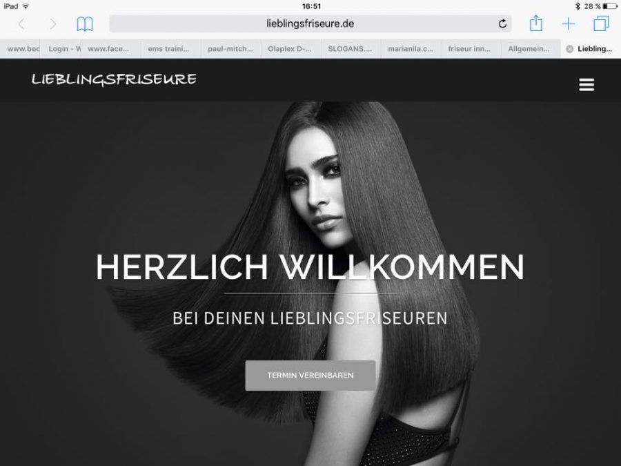 INTERNETSEITE für FRISEUR