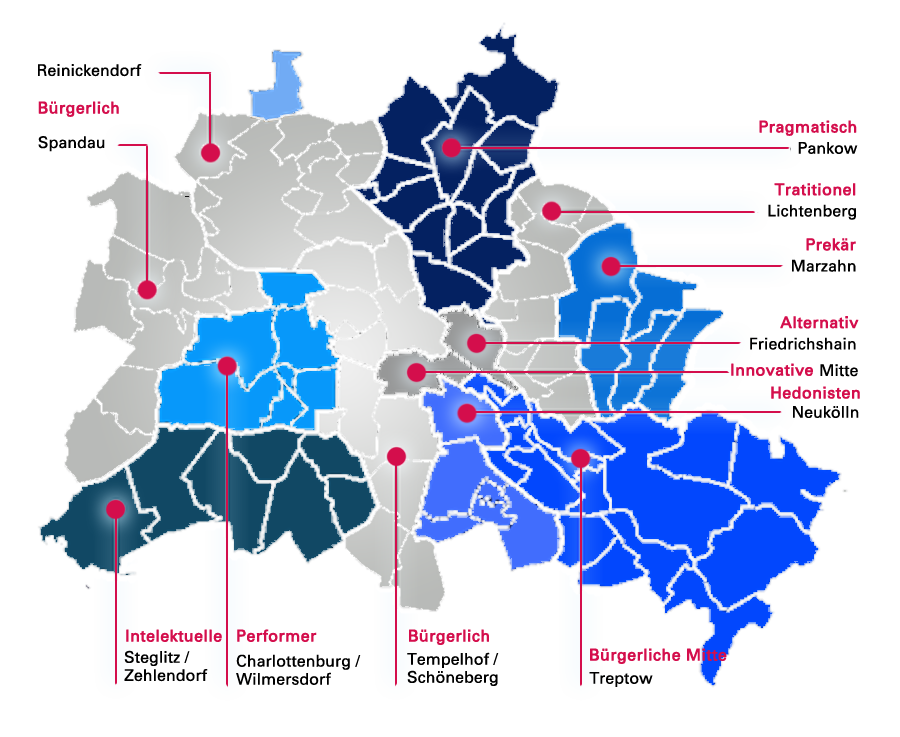 Karte friseure Berlin