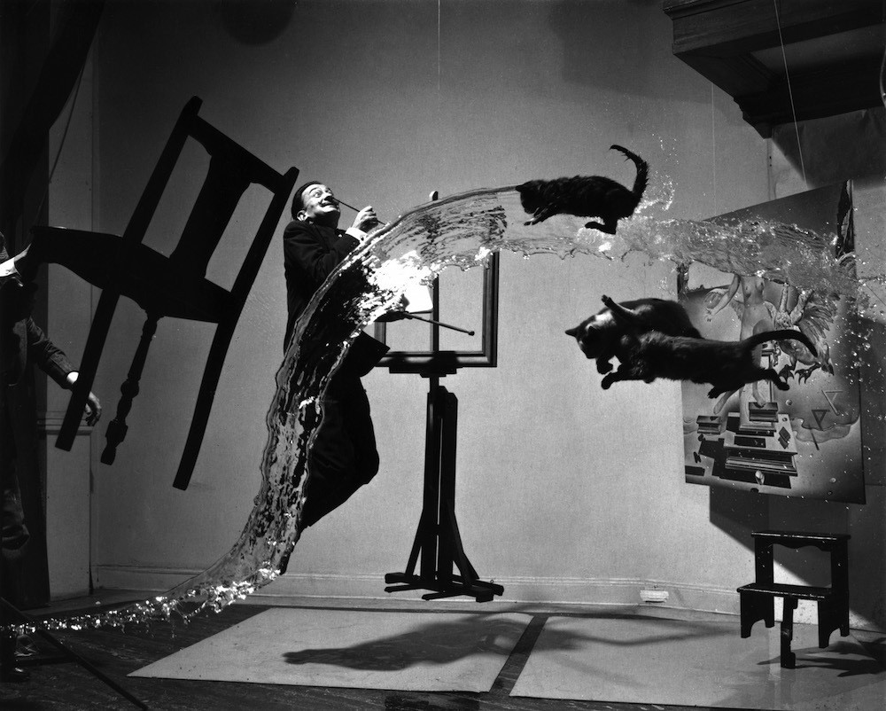 "Dalí Atomicus," Philippe Halsman, 1948. Foto: Library of Congress | Wikipedia Commons | Public Domain