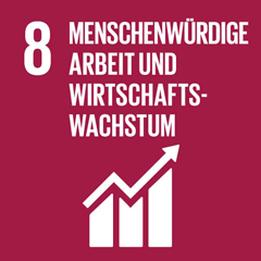 SDG 8: Dauerhaftes, breitenwirksames und nachhaltiges Wirtschaftswachstum, produktive Vollbeschäftigung und menschenwürdige Arbeit für alle fördern